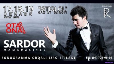 Sardor Mamadaliyev - Ota-ona duosi nomli konsert dasturi 2016